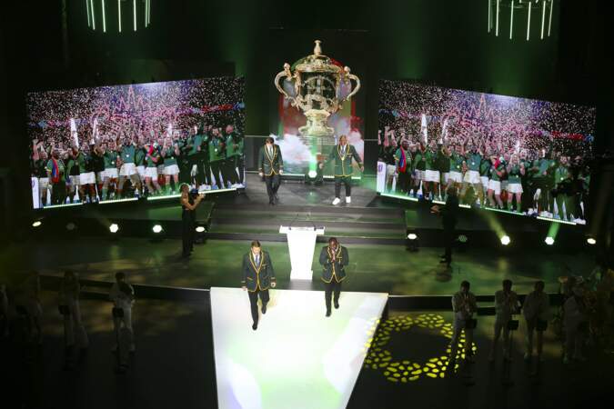 Cérémonie des World Rugby Awards à l'Opéra Garnier à Paris.