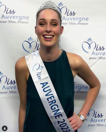 Oriane Mallet est Miss Auvergne 2023 pour Miss France 2024
