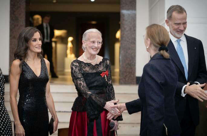 La reine Margrethe et la reine Letizia.