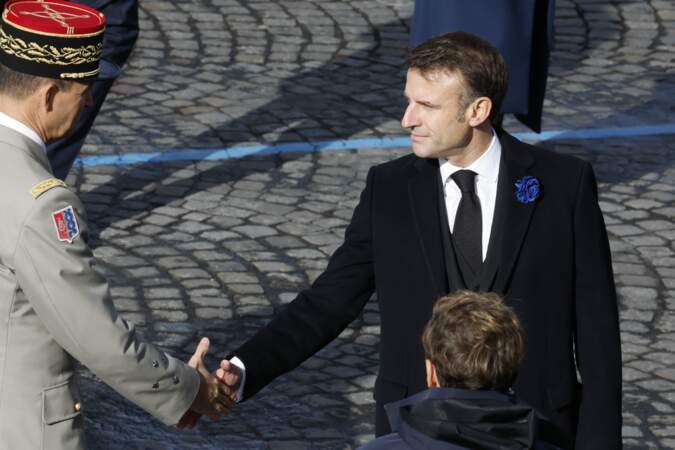 Emmanuel Macron preside la ceremonie du 11 Novembre a l’Arc de Triomphe