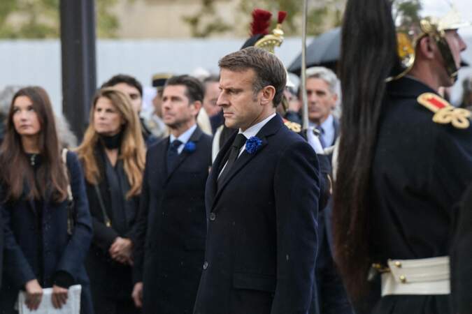 Emmanuel Macron lors de la cérémonie de commémoration de l'Armistice, le 11 novembre 2023