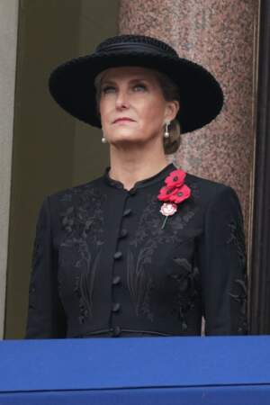 Sophie, duchesse d'Edimbourg, au balcon pour la cérémonie du Remembrance Sunday