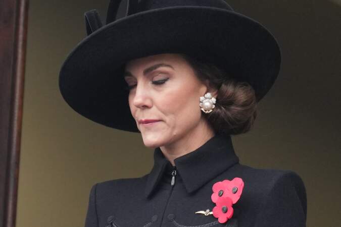Kate Middleton au balcon pour la cérémonie du Remembrance Sunday