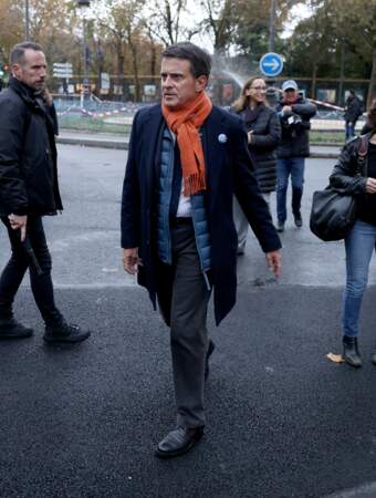 Marche pour la République et contre l'antisémitisme à Paris : Manuel Valls.