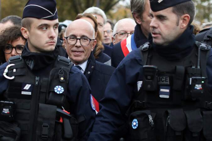 Marche pour la République et contre l'antisémitisme à Paris : Eric Ciotti.