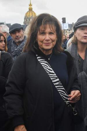 Marche pour la République et contre l'antisémitisme à Paris : Anne Sinclair.