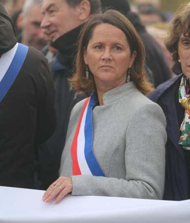Marche pour la République et contre l'antisémitisme à Paris : Johanna Rolland Maire de Nantes.
