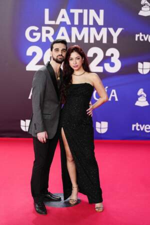 Jake Catalano et Mitchie Rivera lors de la 24e édition des Latin GRAMMY Awards.