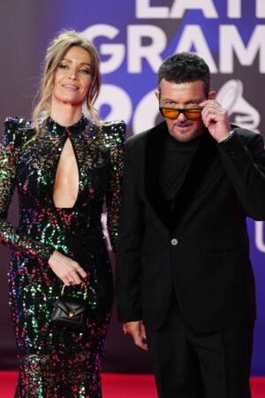 Antonio Banderas et Nicole Kimpel lors de la 24e édition des Latin GRAMMY Awards.