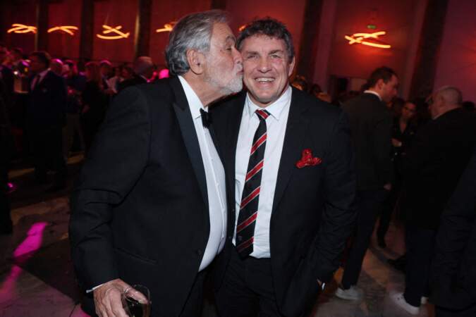 René Bouscatel et Didier Lacroix assistent à l'after party de La Nuit du Rugby à Paris.