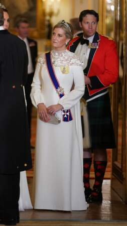 Dîner d'État au Palais de Buckingham : Sophie d'Édimbourg, Duchesse d'Édimbourg.