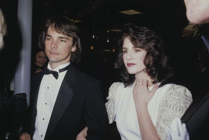 Durant un tournage, elle rencontre l'acteur Bo Brinkman. Le couple se marie en 1988. Leur enfant naît le 1er mai 1989 Dakota Paul Brinkman. Ils divorcent finalement en 1992. En 1988 sur la photo, elle a 24 ans
