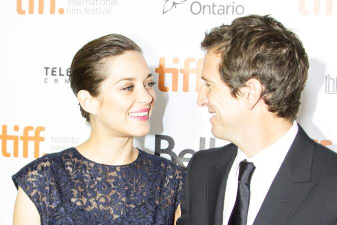 Marion Cotillard et Guillaume Canet lors du Festival international du film de Toronto 2013.