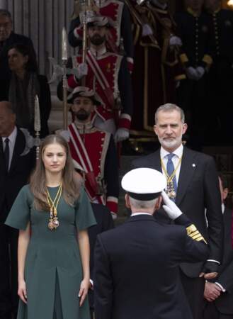 Ouverture de la nouvelle législature parlementaire à Madrid : le roi Felipe VI et la princesse Leonor.