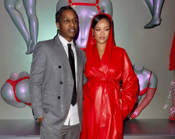 ASAP Rocky et Rihanna lors d'une soirée Savage X Fenty Store à Los Angeles en 2022