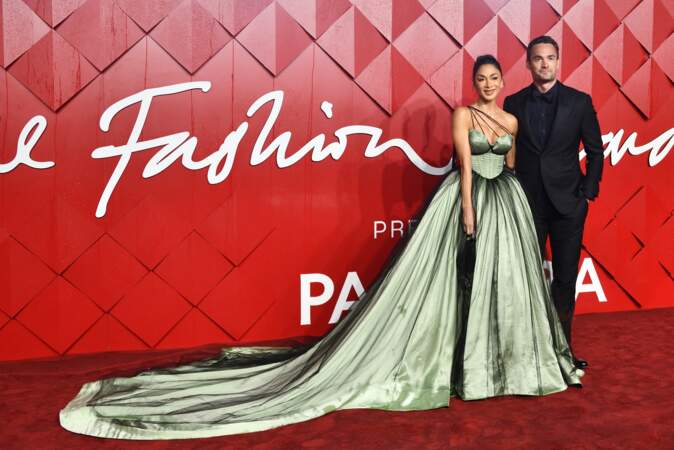 Soirée des "British Fashion Awards 2023" au Royal Albert Hall à Londres : Nicole Scherzinger et Thom Evans.