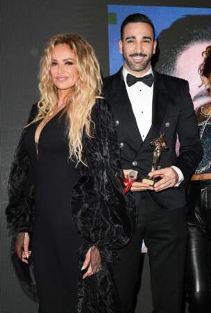 46ème édition du Gala "Best Awards" à l'hôtel Georges V à Paris : Adriana Karembeu et Adil Rami.