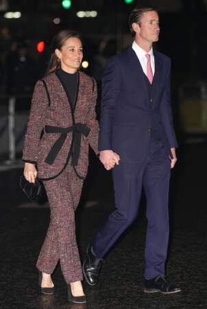 Pippa Middleton - la soeur de Kate - et son mari James Matthews lors du traditionnel concert de Noël "Together At Christmas" à l'abbaye de Westminster à Londres