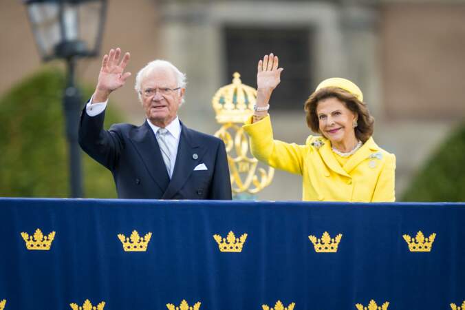 Le roi Carl XVI Gustav et la reine Silvia pour la célébration du jubilé du roi Carl XVI Gustav de Suède