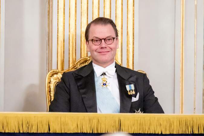 Le prince Daniel lors du gala annuel de l'Académie suédoise à Stockholm