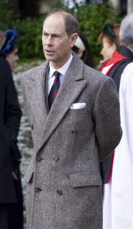 Le prince Edward, duc d'Edimbourg  à Sandringham.