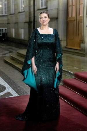 Dîner royal du Nouvel An : la Première ministre du Danemark, Mette Frederiksek.