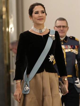 La princesse Mary de Danemark lors de la réception du Nouvel An au palais de Copenhague