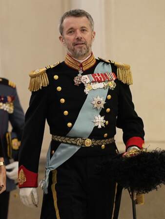 Le prince Frederik de Danemark lors de la réception du Nouvel An au palais de Copenhague