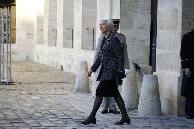Hommage à Jacques Delors aux invalides : Christine Lagarde