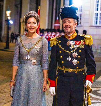 Le 1er janvier 2023, le couple princier assistent au dîner annuel du Nouvel An à Copenhague