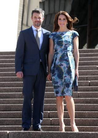 Le 24 octobre 2013, le prince héritier Frederik et la princesse héritière Mary du Danemark sont officiellement accueillis à l'Opéra de Sydney pour l'anniversaire de la princesse