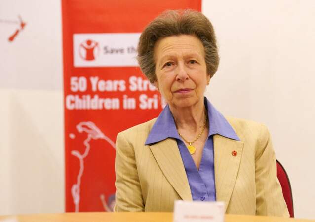 La princesse Anne a ensuite rendu visite à l'association Save the Children à Colombo