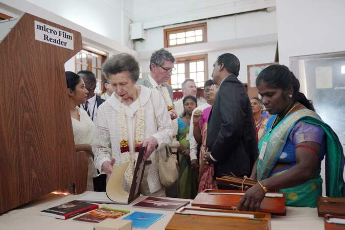 La princesse royale et son époux lors de la deuxième journée de leur visite officielle au Sri Lanka