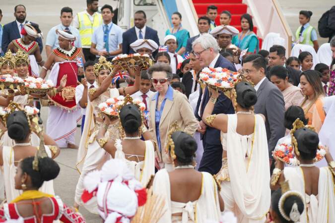 Ils sont en visite officielle pour marquer les 75 ans de relations diplomatiques entre le Royaume-Uni et le Sri Lanka