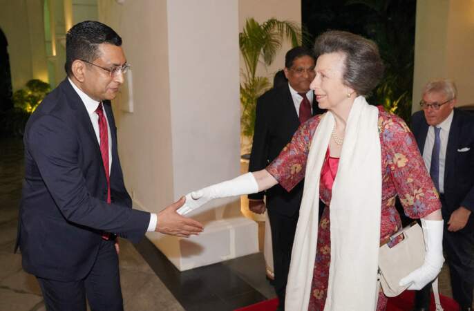 C'est une journée chargée puisqu'elle a ensuite rencontré Le ministre des Affaires étrangères du Sri Lanka, Ali Sabry à la maison du Président à Colombo