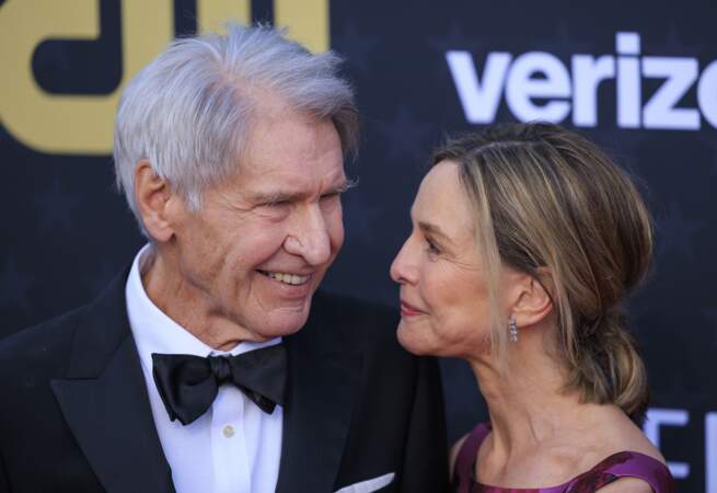 Harrison Ford et Calista Flockhart aux 29e Critics Choice Awards, ce 14 janvier 2024. 