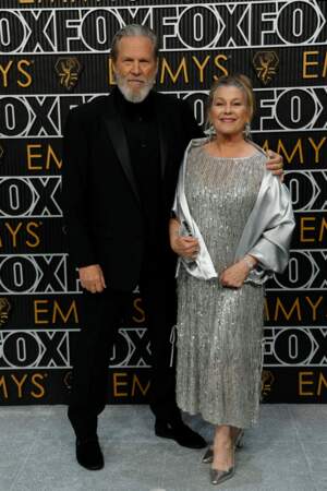 75e cérémonie des Emmy Awards, le 15 janvier 2024 au au Peacock Theater de Los Angeles : Jeff Bridges et Susan Geston