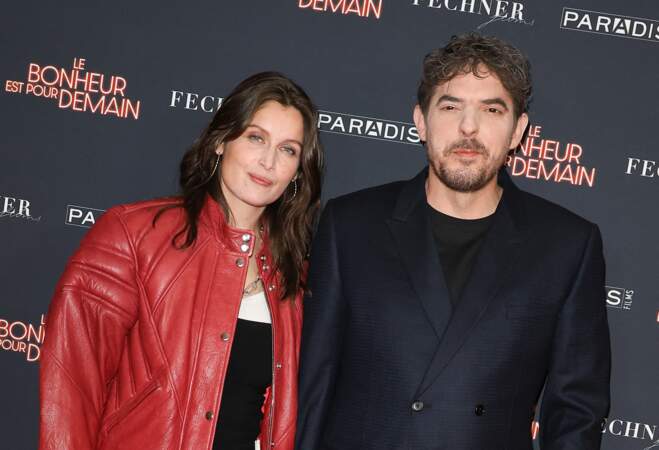 Laetitia Casta et Damien Bonnard à l'avant-première du film "Le Bonheur est Pour Demain" au cinéma L'Arlequin à Paris.