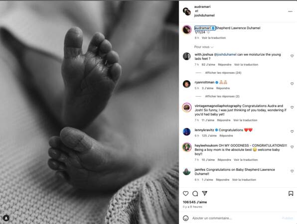 Josh Duhamel et Audra Mari sont parents d'un petit garçon 