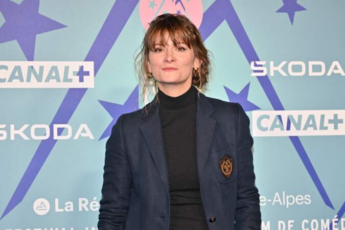 Melanie Auffret à l'avant-première du film Heureux Gagnants lors du 27e Festival du film de l'Alpe d'Huez.