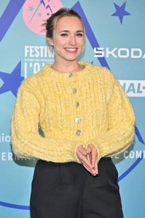 Chloé Jouannet à l'avant-première du film Heureux Gagnants lors du 27e Festival du film de l'Alpe d'Huez.