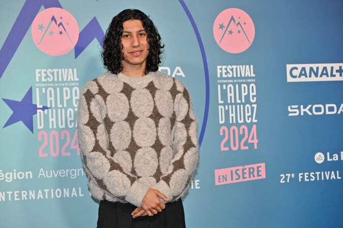 Abdallah Charki à l'avant-première du film Heureux Gagnants lors du 27e Festival du film de l'Alpe d'Huez.