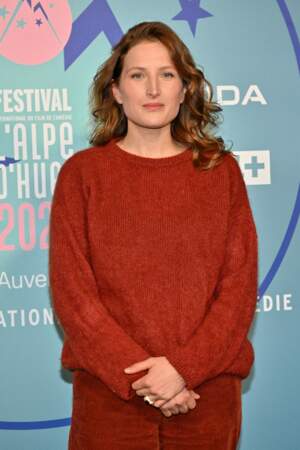 Julia Piaton à l'avant-première du film Heureux Gagnants lors du 27e Festival du film de l'Alpe d'Huez.