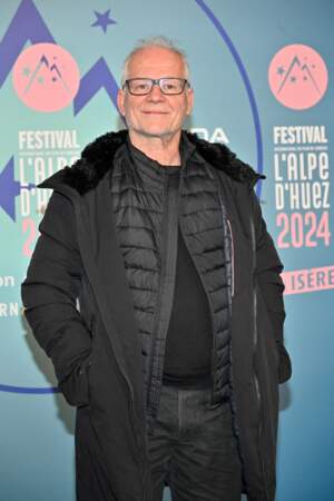 Thierry Fremaux à l'avant-première du film Heureux Gagnants lors du 27e Festival du film de l'Alpe d'Huez.