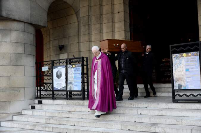 Obsèques de Laurence Badie à l'église Saint-Pierre-de-Chaillot, à Paris, ce 19 janvier 2024. 