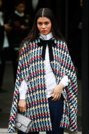 La chanteuse Ama Lou a assisté au défilé de mode Haute-Couture automne-hiver 2024/2025 Chanel au Grand Palais Ephémère à Paris, ce 23 janvier 2024. 