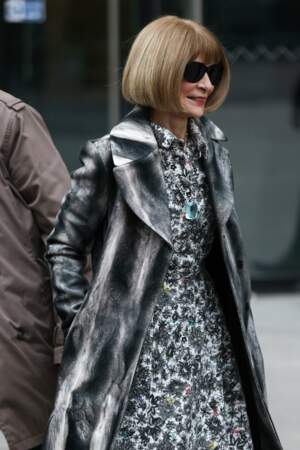 Anna Wintour a assisté au défilé de mode Haute-Couture automne-hiver 2024/2025 Chanel au Grand Palais Ephémère à Paris, ce 23 janvier 2024. 