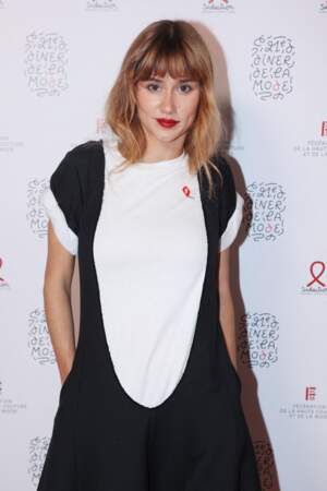 Alice Moitie au "Dîner de la mode", soirée "Sidaction", à Paris pour l'association SIDA le 25 janvier 2024.
