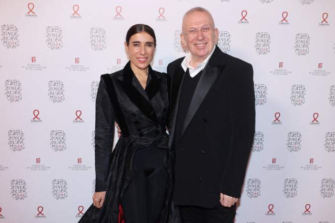 Blanca Li et le créateur Jean-Paul Gaultier au "Dîner de la mode", soirée "Sidaction", à Paris pour l'association SIDA le 25 janvier 2024.