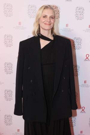 Mélanie Laurent au "Dîner de la mode", soirée "Sidaction", à Paris pour l'association SIDA le 25 janvier 2024.